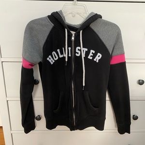 hollister zip up hoodie